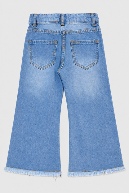 Girls embroidered denim pant 05