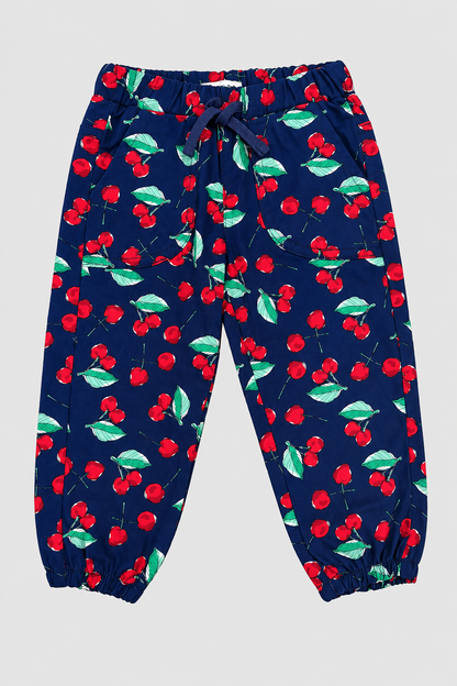 Girls Cherry Print capri