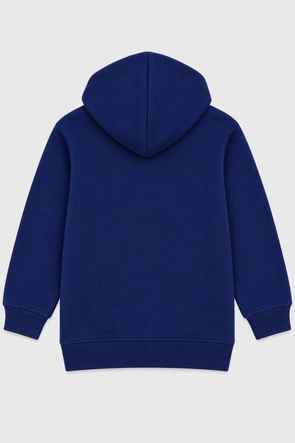 Boys navy fleece hoodie
