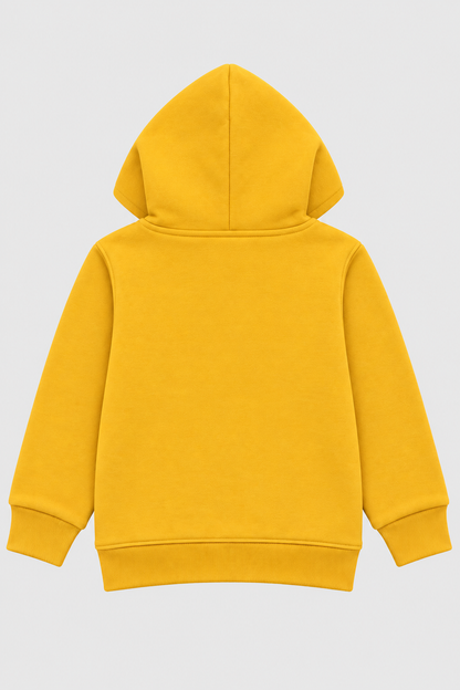 Boys mustard fleece hoodie