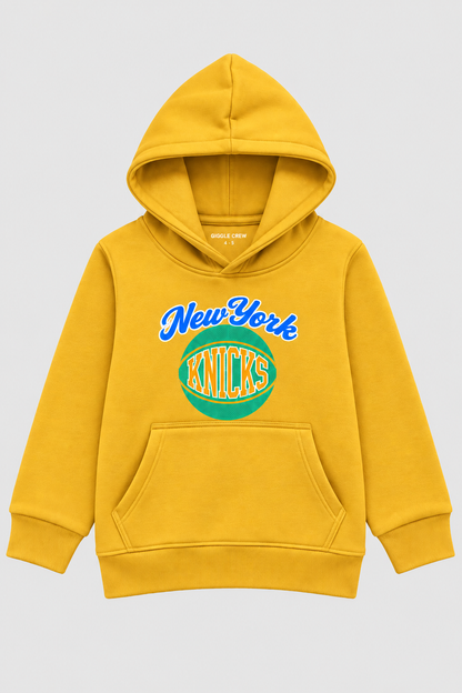 Boys mustard fleece hoodie