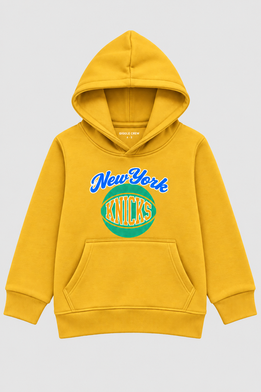 Boys mustard fleece hoodie