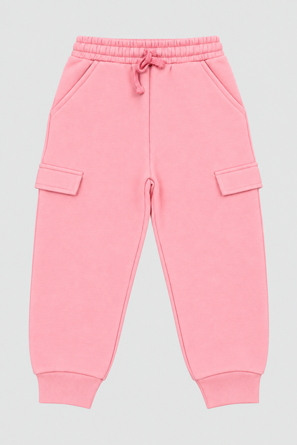 Girls pink fleece coord set