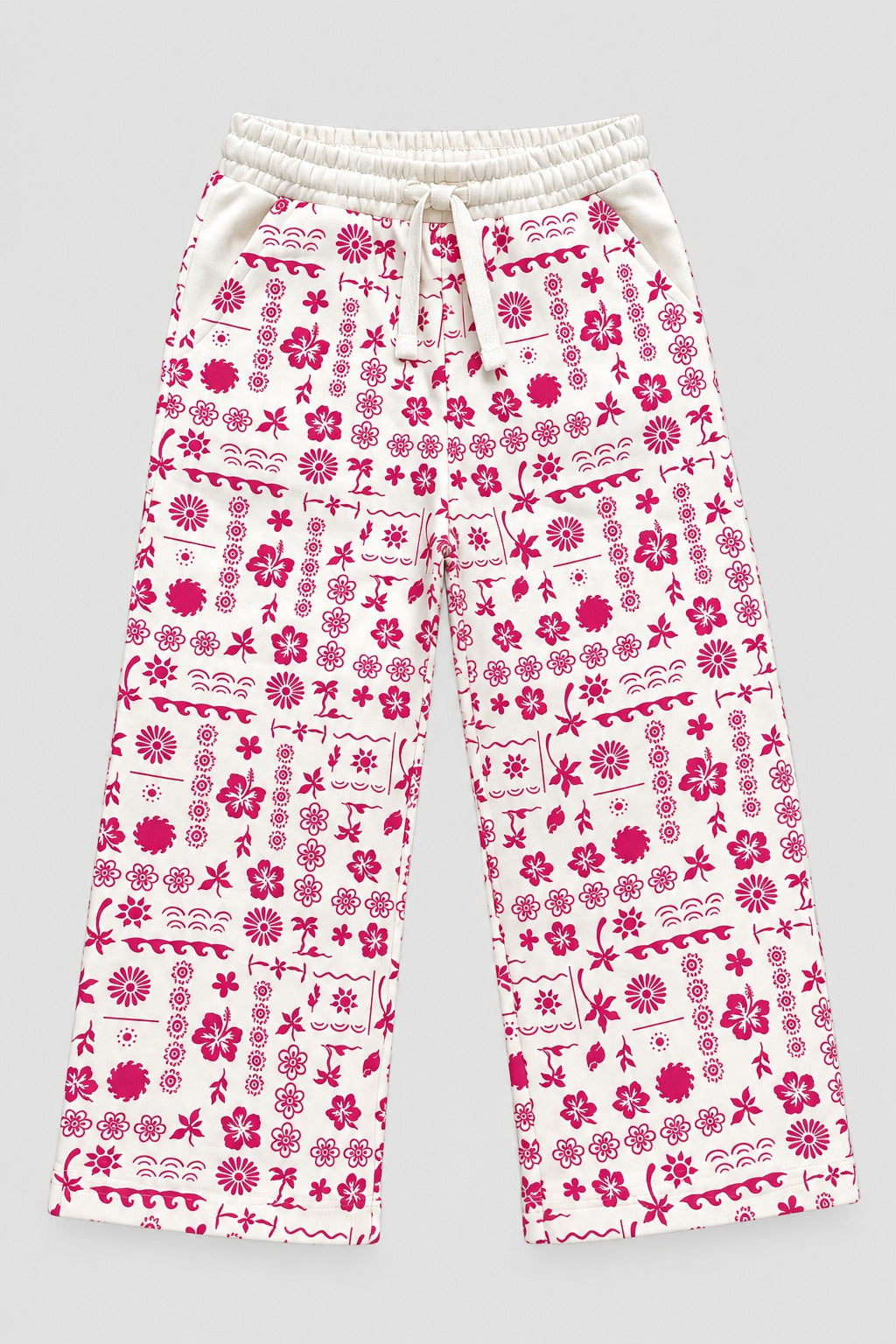 Girls white fleece coord set