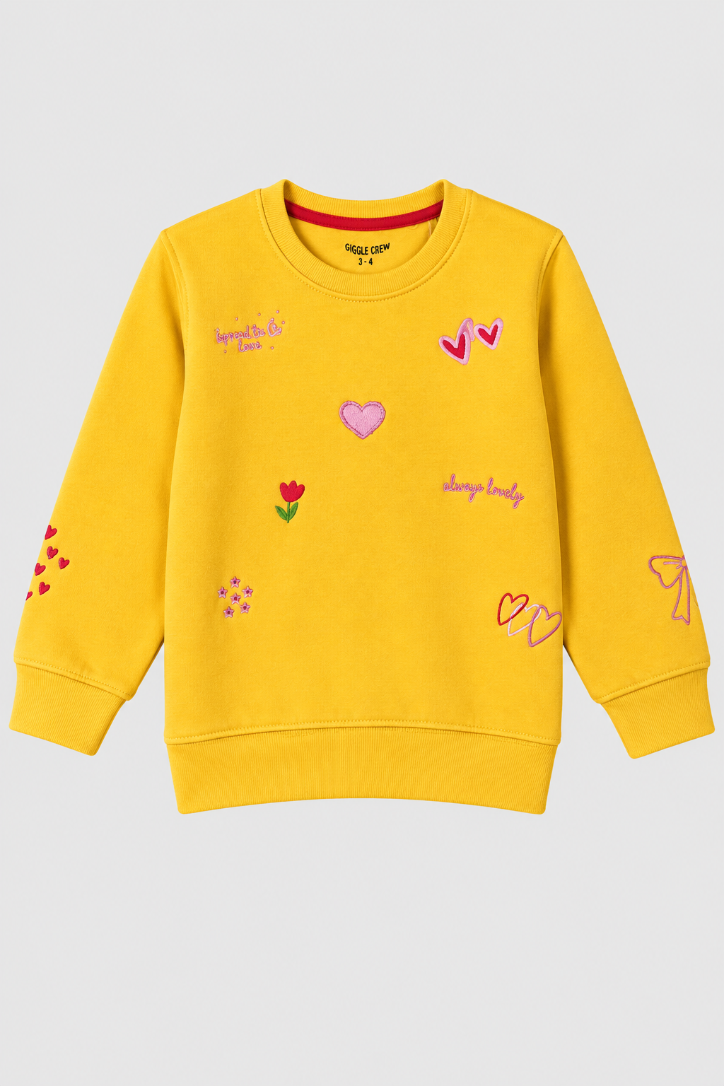 Girl mustard sweatshirt