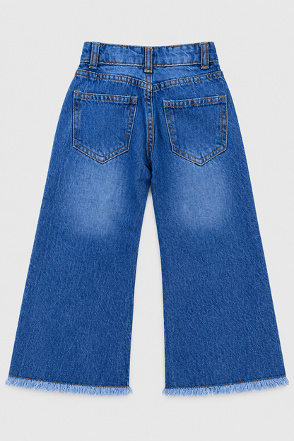 Girls embroidered denim pant 06